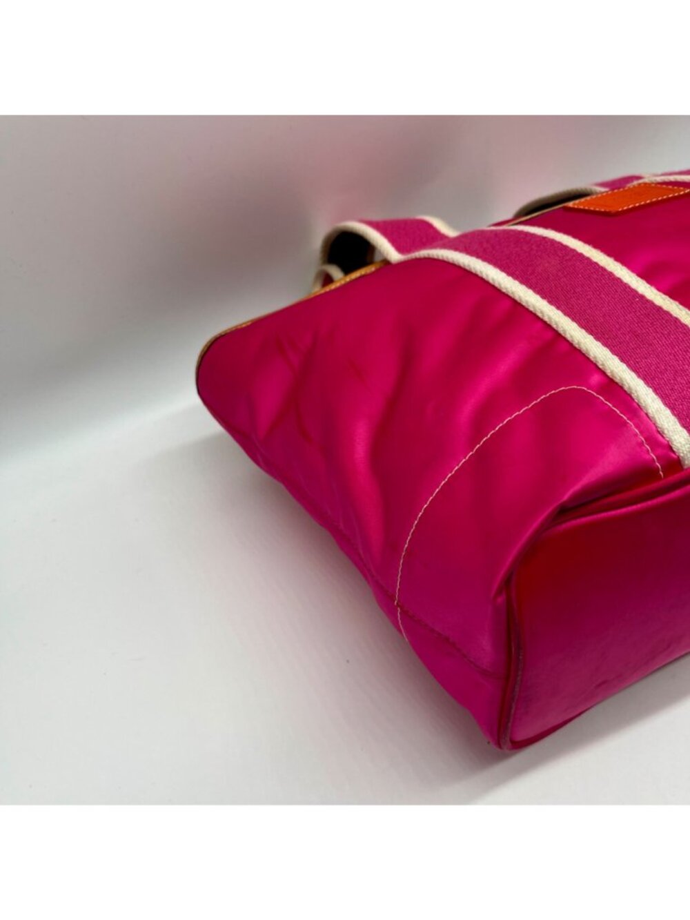 Coach Bright Pink Nylon Hampton Tote Bag 1894 - Picture 6 of 14